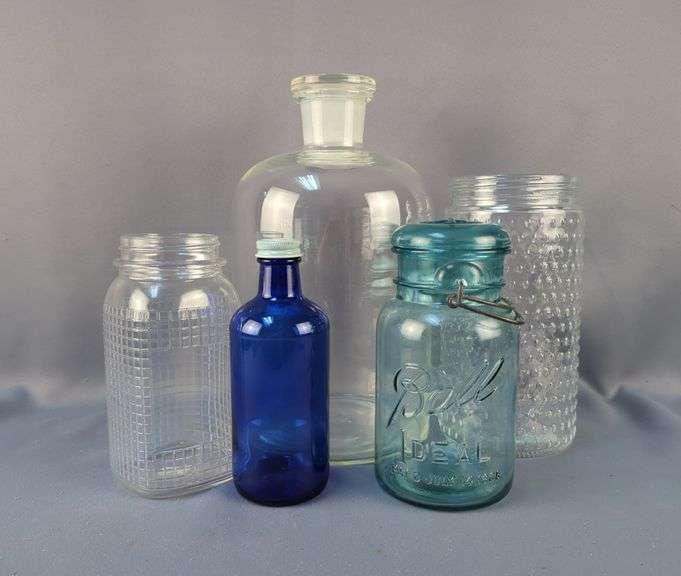 Decorative Glass Bottles and Jars