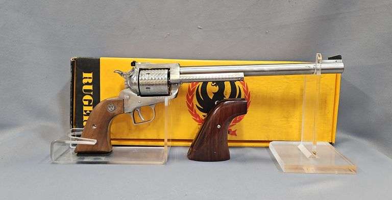Sturm Ruger New Model Super Blackhawk KS410N .44 Mag 6-Shot Revolver SN# 84-71893, 10.5" Bbl, Jeweled Cylinder, Hammer, And Ejector Housing, Factory And Custom Grips, In Box image