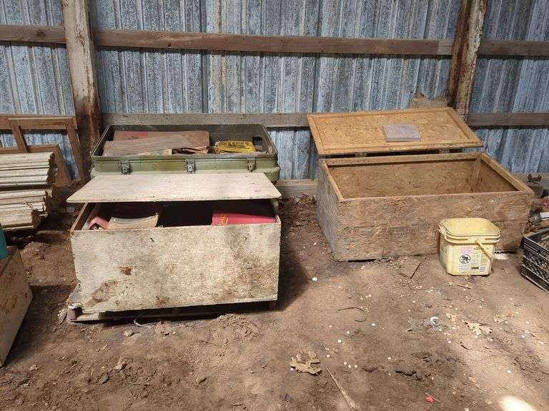 Farm Equipment Parts and Manuals Including Massey Ferguson, Gehl, And White Farm, 3 Trunks image