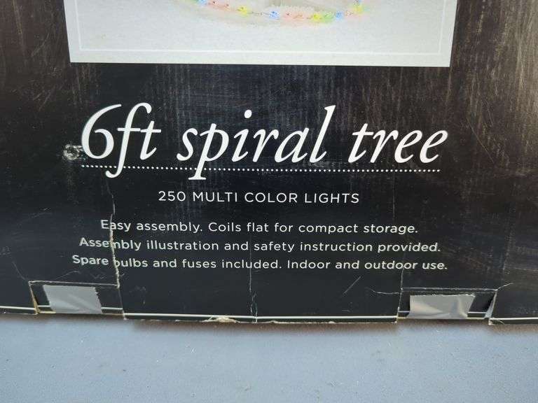 Kmart 6ft Spiral Tree with 250 Multi-Color Lights