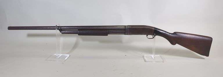 Remington 10-A 12 ga Pump Action Shotgun SN# 57720, Modified Choke, 30" Bbl, Chip In Buttstock Near Trigger image