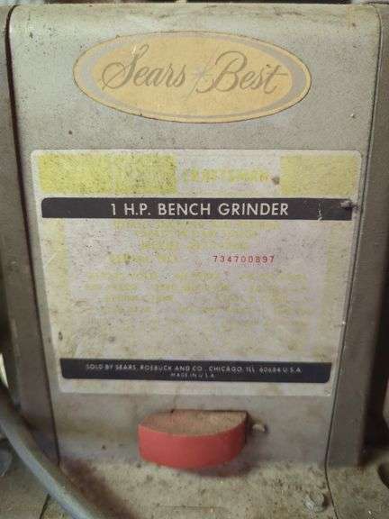 Sears Best 1 HP Bench Grinder