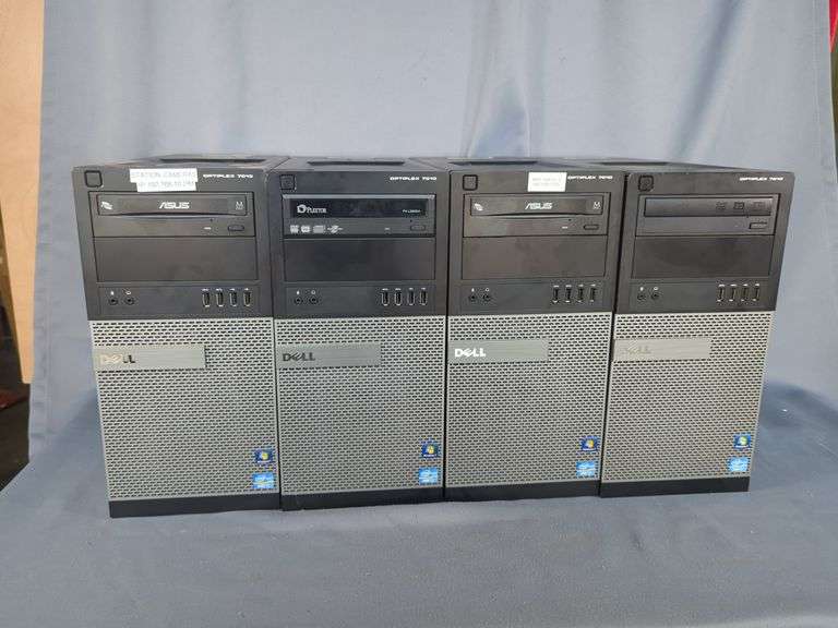Dell Optiplex 7010 Desktop Computers, Qty 4
