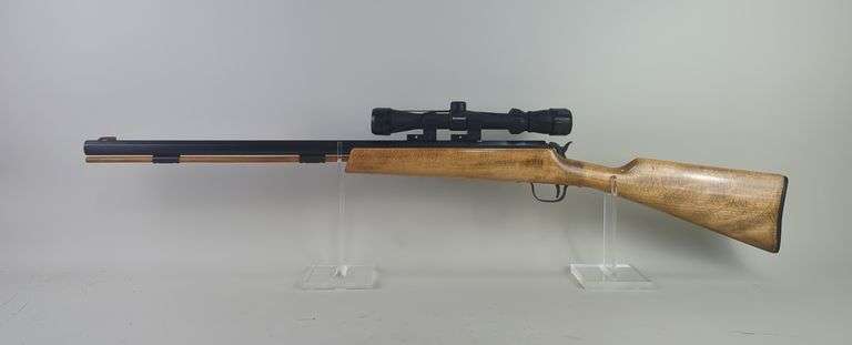 Spain Connecticut Valley Arms Blazer .50 Cal Black Powder Rifle SN# 86 367400, Bushnell 3-9x Scope, Octagonal Bbl image