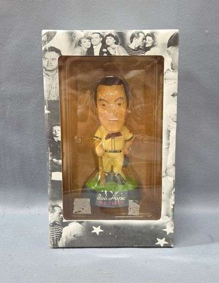 Bob Hope Cleveland Indians '100 Years' Bobble Head In 2003 Strike Zone Box