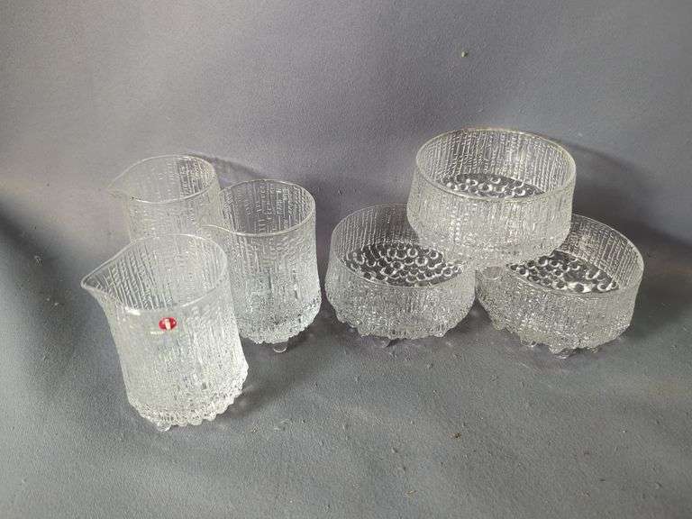 Iittala Finland "Ultima Thule" Sugar And Creamer Sets, Qty 3