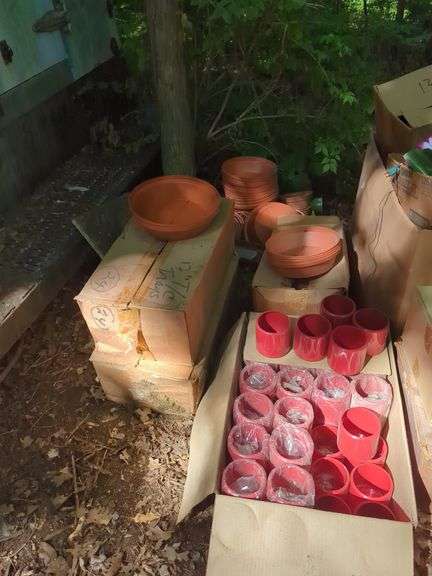 Terra Cotta and Plastic Plant Pots