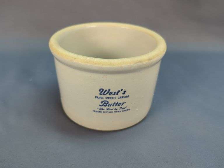 West's Pure Sweet Cream Butter Crock