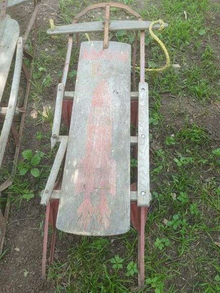 Vintage Rail Sleds, Qty 2