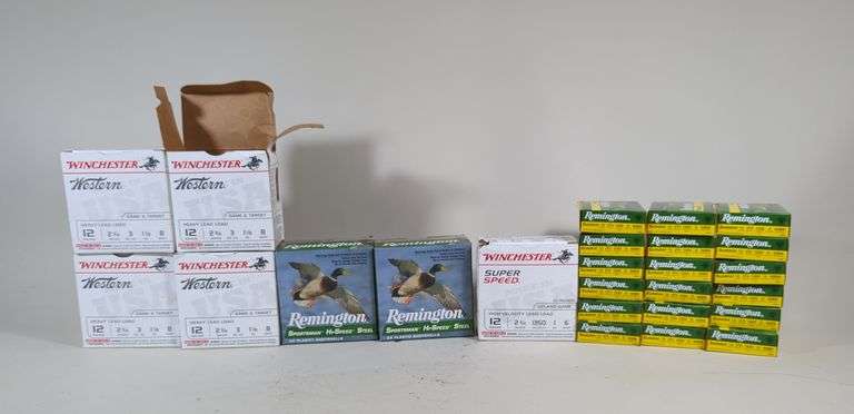 Winchester Western, Winchester Super Speed, And Remington 12 ga Ammo, Approx 257 Rds, Local Pickup Only image