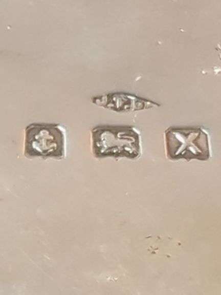 Hallmarked English Sterling Silver Collection Including Sugar Bowl And Creamer, And 925 Stamped Saucer