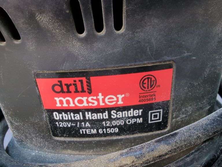 Drill Master 6" Palm Polisher and Orbital Hand Sander