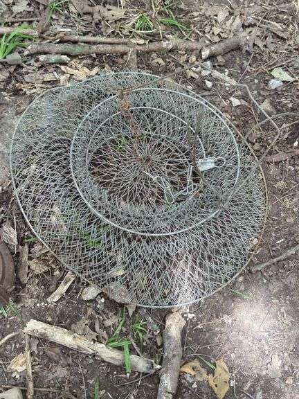 Mixed Tools, Fish Basket, Lantern, Radio, and More