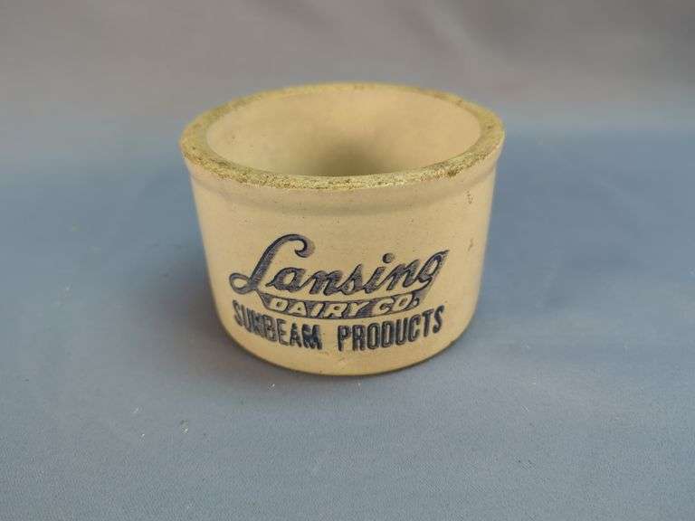 Lansing Dairy Co. Sunbeam Products Stoneware Crock