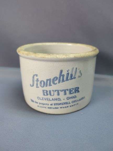 Stoneware Butter Crocks, Qty 3