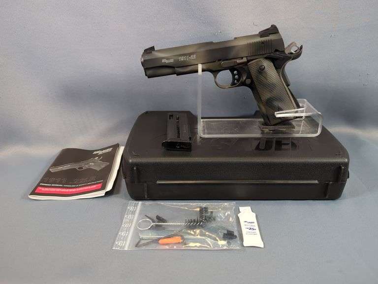 Germany/ Sig Sauer 1911-22 .22 LR HV Pistol SN# T172513, 2 Total Mags, Brush, Tool, Paperwork, In Hard Case image