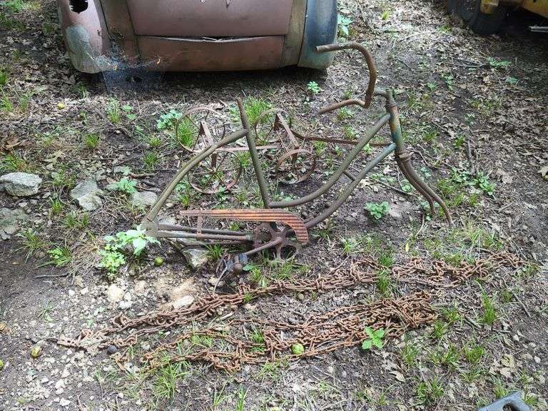 Bicycle Frame, Toy Wagon Frame, And Tire Chains
