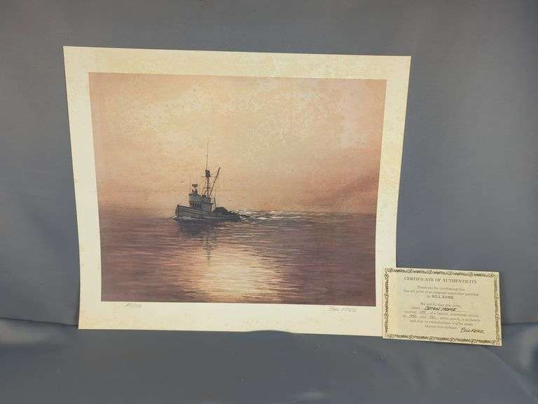 Bill Kerr 'Comin Home' Limited Edition Signed Watercolor
