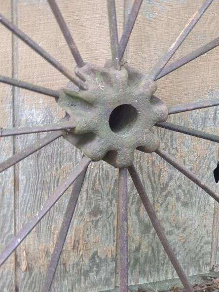 Antique Tractor Wheel, Approx 45"