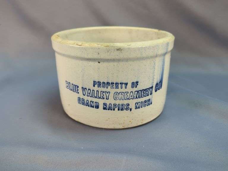 Blue Valley Creamery Stoneware Crock