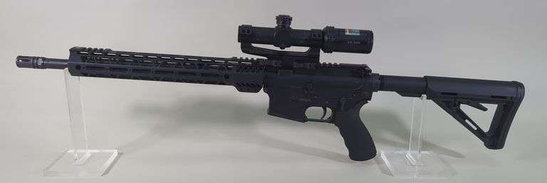 Anderson Manufacturing AM-15 .300 Blk Rifle SN# 24214745, Adjustable Stock, AR/ 223 Scope image