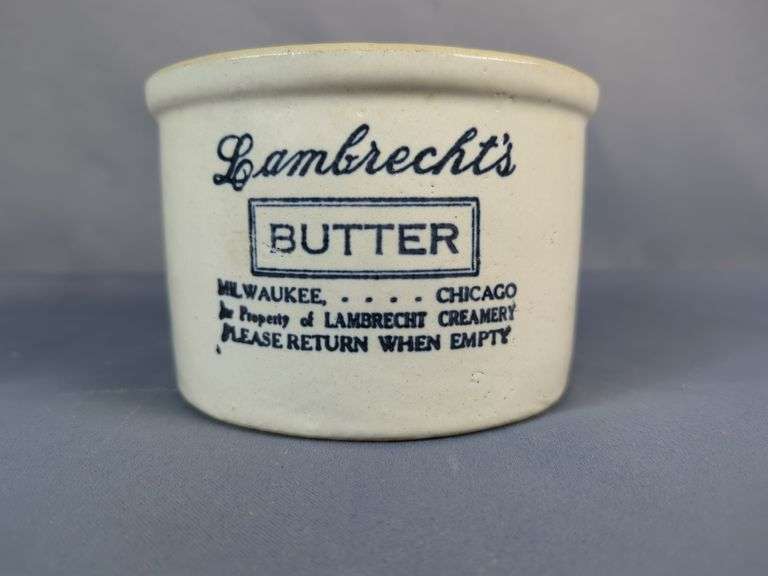 Lambrecht & Cooper's Butter Crock Collection - Creamery Advertising