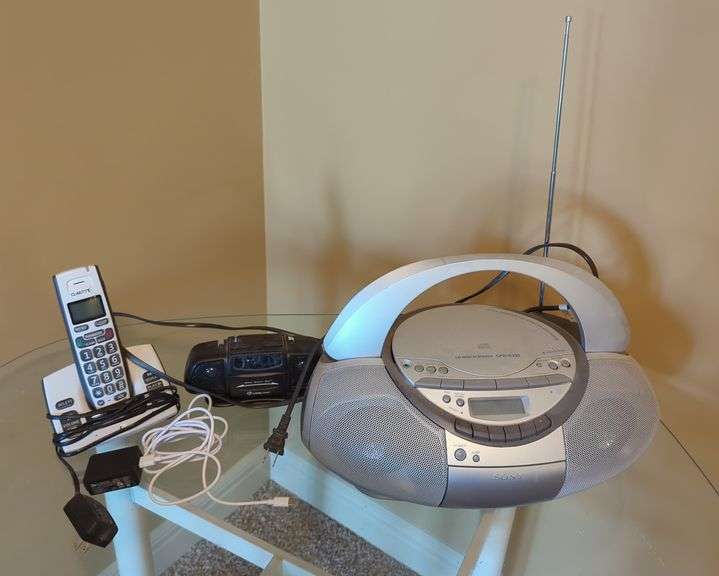 Sony CD Boombox, Clarity Phone, and Lifelong Radio