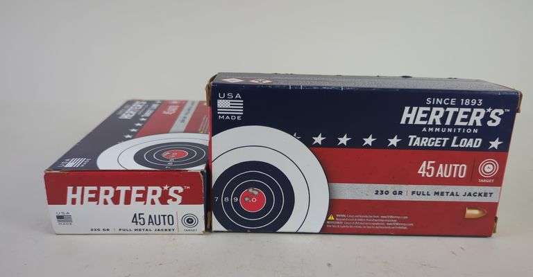 Herter's Target Load .45 Auto Ammo, Approx 100 Rds, Local Pickup Only image