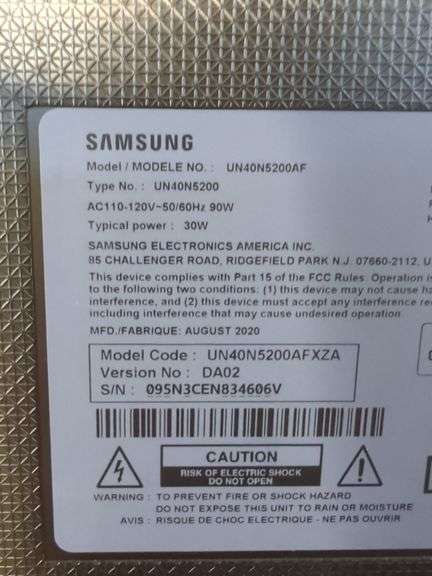 Samsung 40" LED Television