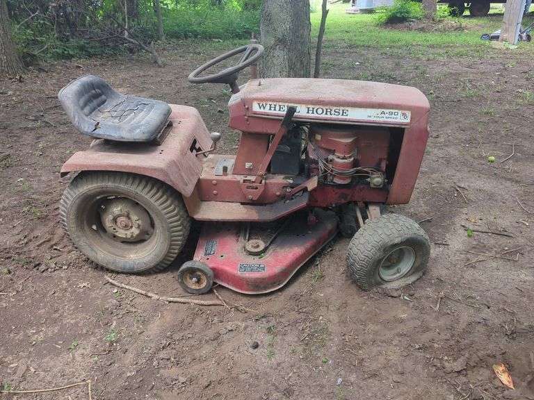 Wheel Horse A-90 36" Riding Lawn Mower, Untested