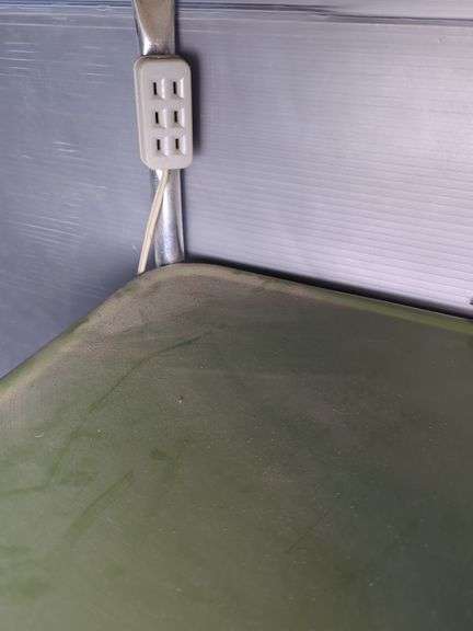 Metal Rolling Cart with Attached Outlet