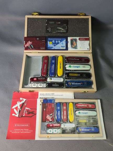 Victorinox Salesman Sample Promotional Swiss Army Knives and Cards Collector's Set image