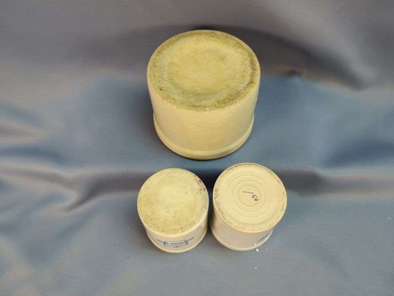 Collection of Advertising Crock Butter Jars