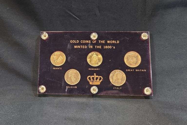 Gold Coins of the World Minted In The 1800's