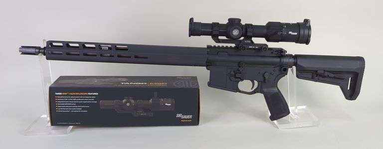 Sig Sauer SigM400 5.56 Nato Rifle SN# 20L096219, 1:8 Twist, Sig Sauer Tango-MSR 1-6x24 Scope With Box, Adjustable Stock, No Mag image