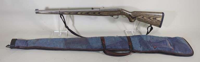 Ruger 10/22 Carbine .22 LR Rifle SN# 241-69977, Nylon Sling, Mannlicher Stock, In Soft Case image