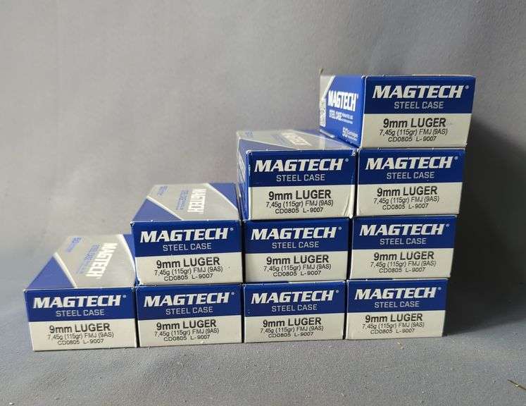 Magtech Steel Case 9mm Luger Ammo, Approx 500 Rds, Local Pickup Only image