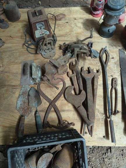 Hand Tools And Auto Parts, Including Hand Saws, Wrenches, Tongs And More
