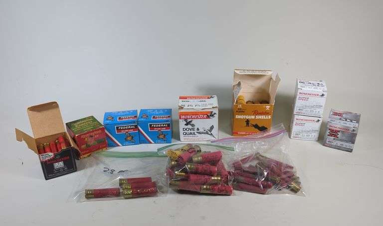 Winchester, Western Super X, Federal, And Revelation 20 ga Ammo, Approx 69 Rds, Western Super X 28 ga Ammo, Approx 4 Rds, And Remington, Winchester, Federal, Winchester Super X, And More .410 ga Ammo, Approx 187 Rds, Local Pickup Only image