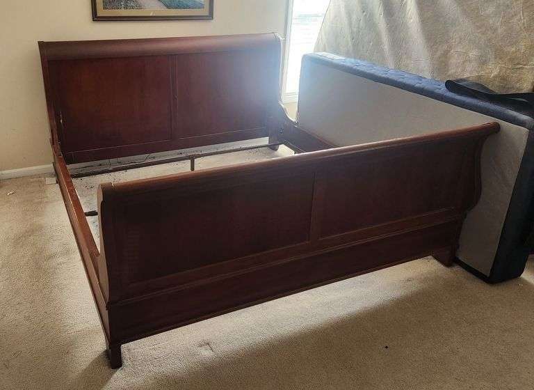 Wooden Sleigh Bed Frame