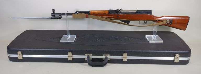 Norinco/ Poly SKS 7.62x39 Cal Rifle SN# 21001057D, Folding Bayonet, Canvas Sling, In Hard Case image