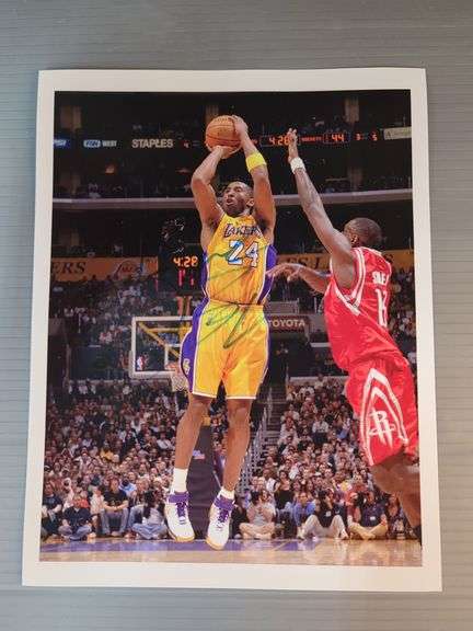Autographed NBA Legends Photos Of Kobe Bryant, Larry Bird, Julius Erving