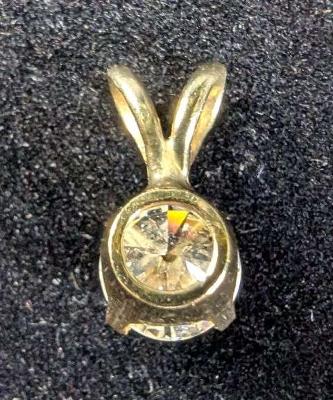 14k Gold and Diamond Pendant