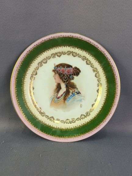C.T. Germany Decorative Portrait Plate