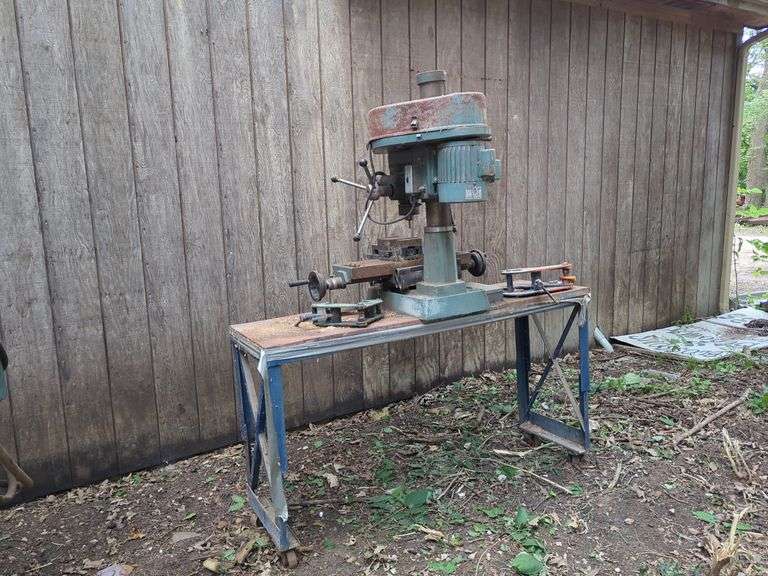 Vintage SHYIR TA Electric Milling/Drilling Machine on Cart