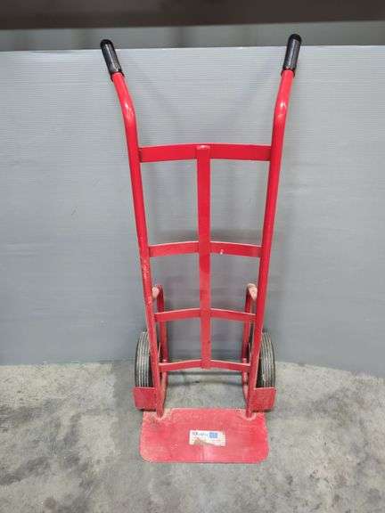 Red Hand Truck / Dolly With Hard Tires