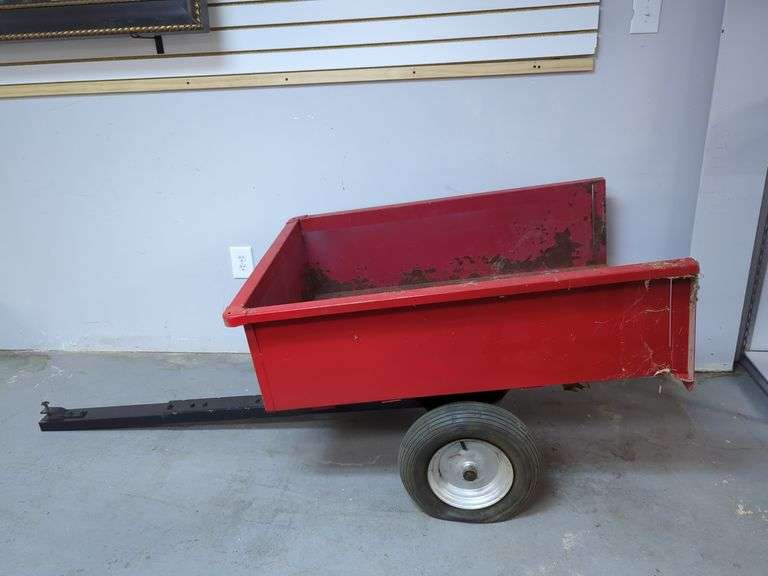 Red Utility Dump Bed Cart