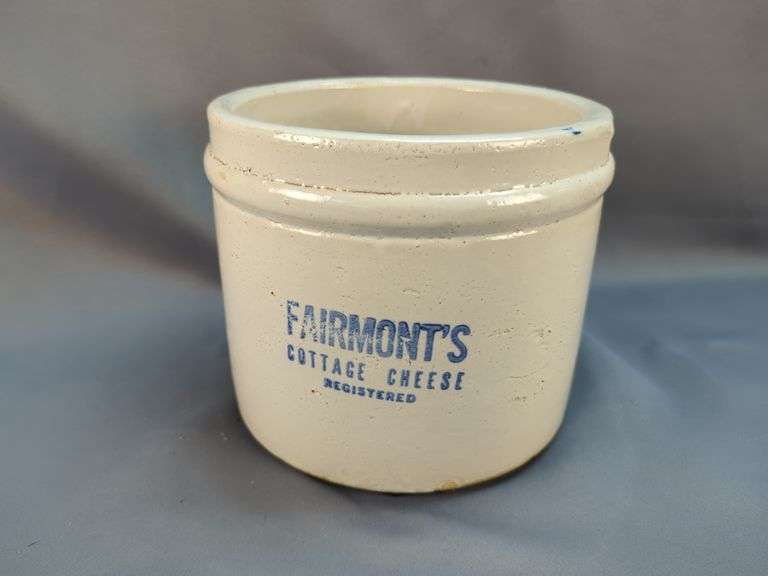 Fairmont's Cottage Cheese Stoneware Crock
