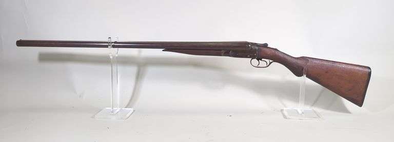 Ithaca Hammerless 12 ga Side By Side Shotgun SN# 11022, Damascus Steel, Double Trigger, 30" Bbl image