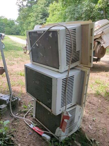 Haier & Cool Living Window Air Conditioners, Qty 2 And Cool Living AC Unit, All Power On